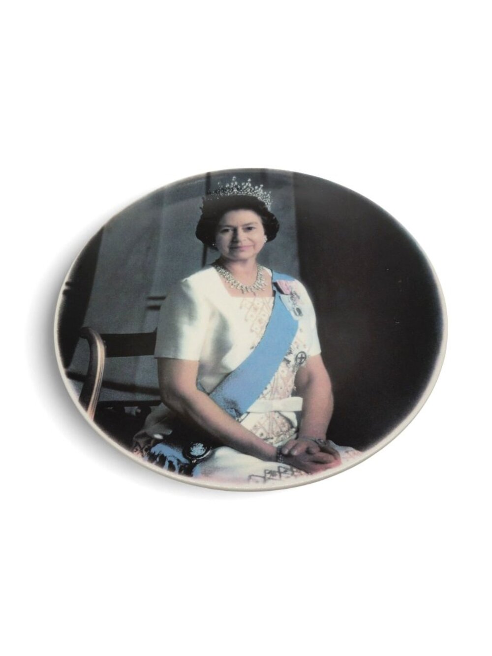Royal Staffordshire Queen Elizabeth II Collector Plate Vintage 10"